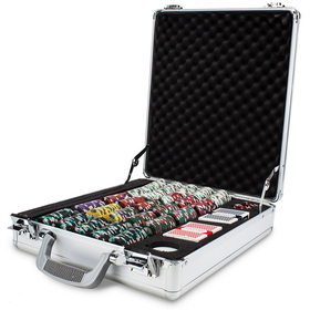 Brybelly 500ct Poker Knights Chip Set in Claysmith Aluminum Case