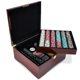 Brybelly 750ct Claysmith Gaming Poker Knights Chip Set in Mahogany