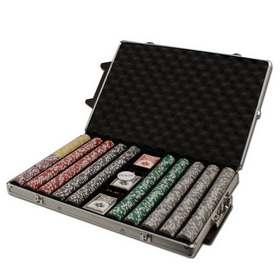 Brybelly Pre-Pack - 1000 Ct Ace King Suited Chip Set Rolling Case