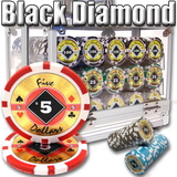 Brybelly 600 Ct. Black Diamond Poker Chip 14 gram - Acrylic Case