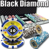 Brybelly 750 Ct. Black Diamond Poker Chip 14 gram - 9 denominations