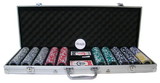 Brybelly 500 Ct Pre-Packaged Eclipse 14G Poker Chip Set - Aluminum