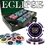 Brybelly 500 Ct Pre-Packaged Eclipse 14G Poker Chip Set - Hi Gloss
