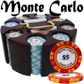 Brybelly Pre-Pack - 200 Ct Monte Carlo Chip Set in Wooden Carousel