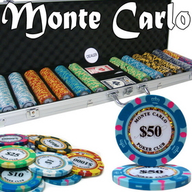 Brybelly Pre-Pack - 600 Ct Monte Carlo Chip Set Aluminum Case
