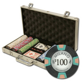 Brybelly 300Ct Claysmith Gaming "Milano" Chip Set in Aluminum Case