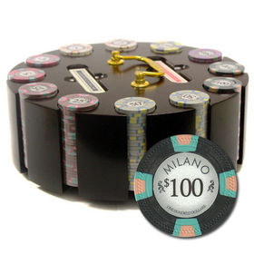 Brybelly 300Ct Claysmith Gaming "Milano" Chip Set in Carousel Case