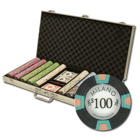 Brybelly 750Ct Claysmith Gaming "Milano" Chip Set in Aluminum Case