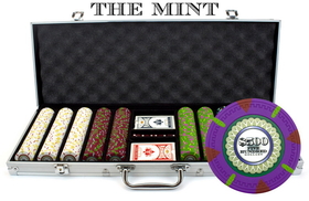 Brybelly  500Ct Claysmith Gaming 'The Mint' Chip Set in Aluminum