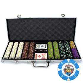 Brybelly 500Ct Claysmith Gaming 'Rock Roll' Chip Set in Aluminum