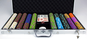 Brybelly 750Ct Claysmith Gaming 'Rock & Roll' Chip Set in Aluminum
