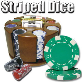 Brybelly 200 Ct - Pre-Packaged - Striped Dice 11.5 G - Carousel