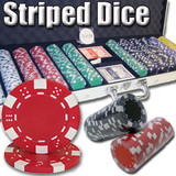 Brybelly 600 Ct - Pre-Packaged - Striped Dice 11.5 G - Aluminum