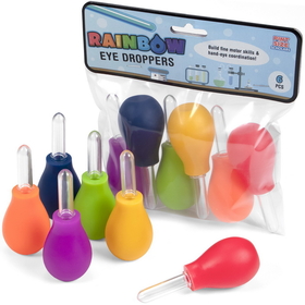 Brybelly Jumbo Rainbow Eye Dropper, 6-Pack
