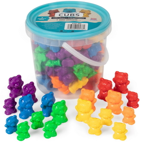 Brybelly Colorful Counting Cubs, 125-pack