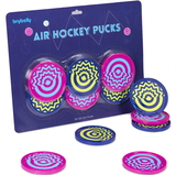 Brybelly Six-Pack Vivid Air Hockey Pucks, 3.25