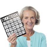 Brybelly  EZ Readers Jumbo Bingo Cards, Pack of 25