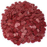 Brybelly Solid Red Bingo Chips, 1000-pack