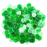 Brybelly 300 Pack Green Magnetic Bingo Chips