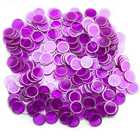 Brybelly 300 Pack Purple Magnetic Bingo Chips