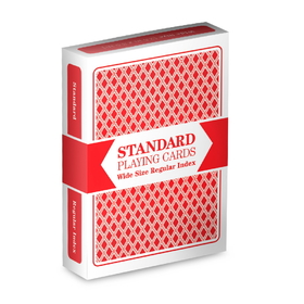 Brybelly Red Deck Brybelly Playing Cards (Wide Size, Standard Index)