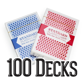 Brybelly 100 Decks Brybelly Playing Cards (Wide Size, Jumbo Index)