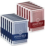 Brybelly 12 Pack of Pinochle Playing Cards (6 Red/6 Blue)