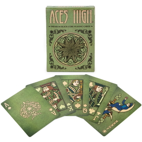 Brybelly Aces High Green Playing Cards