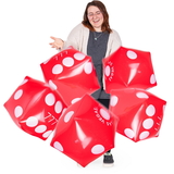 Brybelly Inflatable Casino Dice, 5-pack