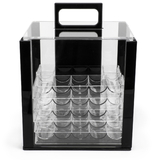 Brybelly 1,000 Ct Acrylic Chip Carrier with 10 Acrylic Chip Trays