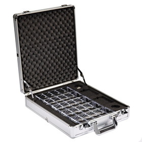 Brybelly 500 Ct Aluminum Claysmith Gaming Case with 5 Poker Chip Trays