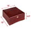 Brybelly 750 Ct Glossy Wooden Mahogany Case