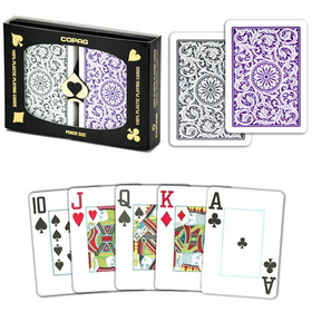 Brybelly Copag 1546 Poker Purple/Gray Jumbo Index