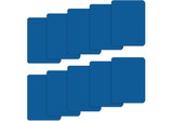 Brybelly Set of 10 Blue Plastic Poker Size Cut Cards