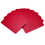 Brybelly Set of 10 Red Plastic Poker Size Cut Cards
