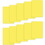 Brybelly Set of 10 Yellow Plastic Bridge Size Cut Cards