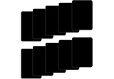 Brybelly Set of 10 Black Plastic Bridge Size Cut Cards