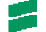 Brybelly Set of 10 Green Plastic Bridge Size Cut Cards