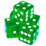 Brybelly 5 Green Dice - 16 mm