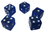 Brybelly 100 Blue Dice - 16 mm