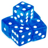 Brybelly 5 Blue Dice - 16 mm