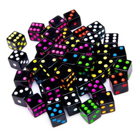 Brybelly GDIC-015 Blackout Dice, 50-pack