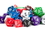Brybelly 100+ Pack of Random Polyhedral Dice w/ Free Pouch