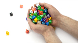 Brybelly 100+ Pack of Random D8 Polyhedral Dice in Multiple Colors