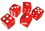 Brybelly 5 Red Dice - 19 mm