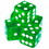 Brybelly 5 Green Dice - 19 mm