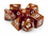 Brybelly 7 Die Polyhedral Dice Set in Velvet Pouch - Copper Sands