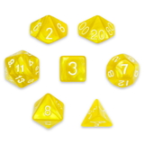 Brybelly 7 Die Polyhedral Set in Velvet Pouch, King's Ransom
