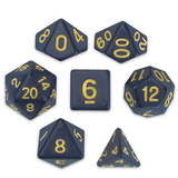 Brybelly Set of 7 Polyhedral Dice, Dreamless Night