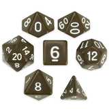 Brybelly Set of 7 Polyhedral Dice, Enchanted Clay